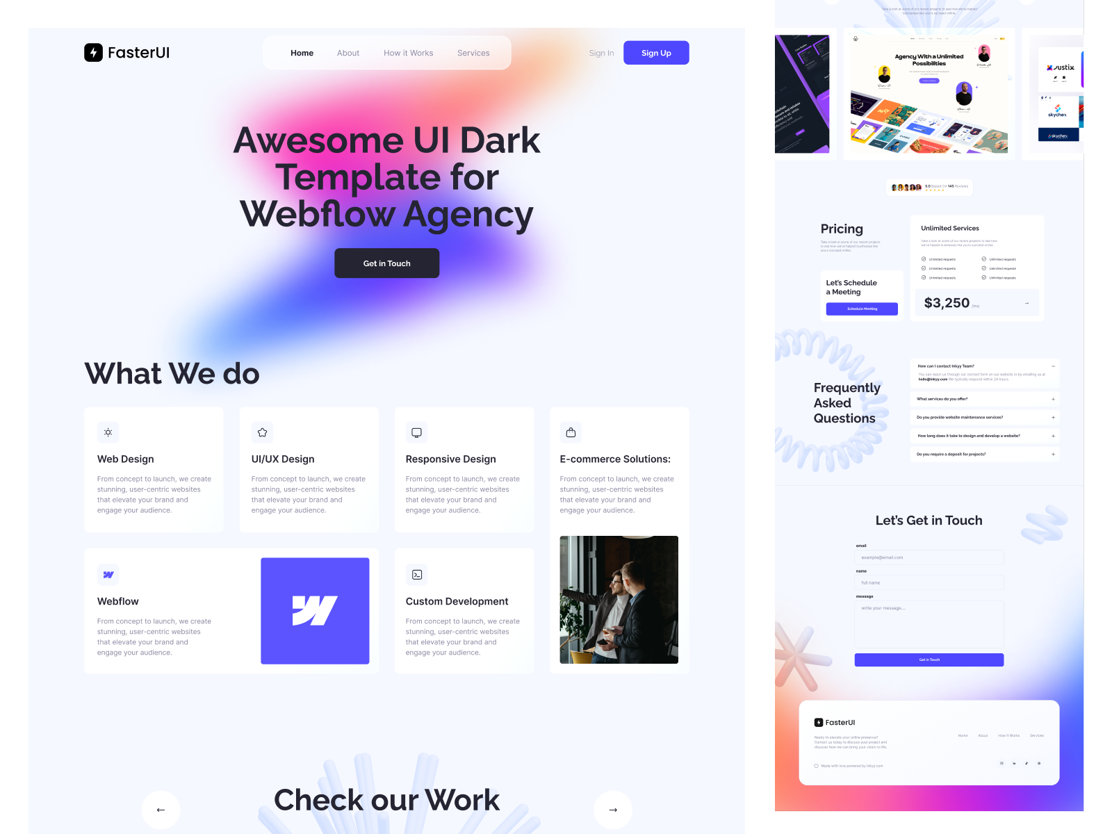 Light Webflow Agency Figma Template