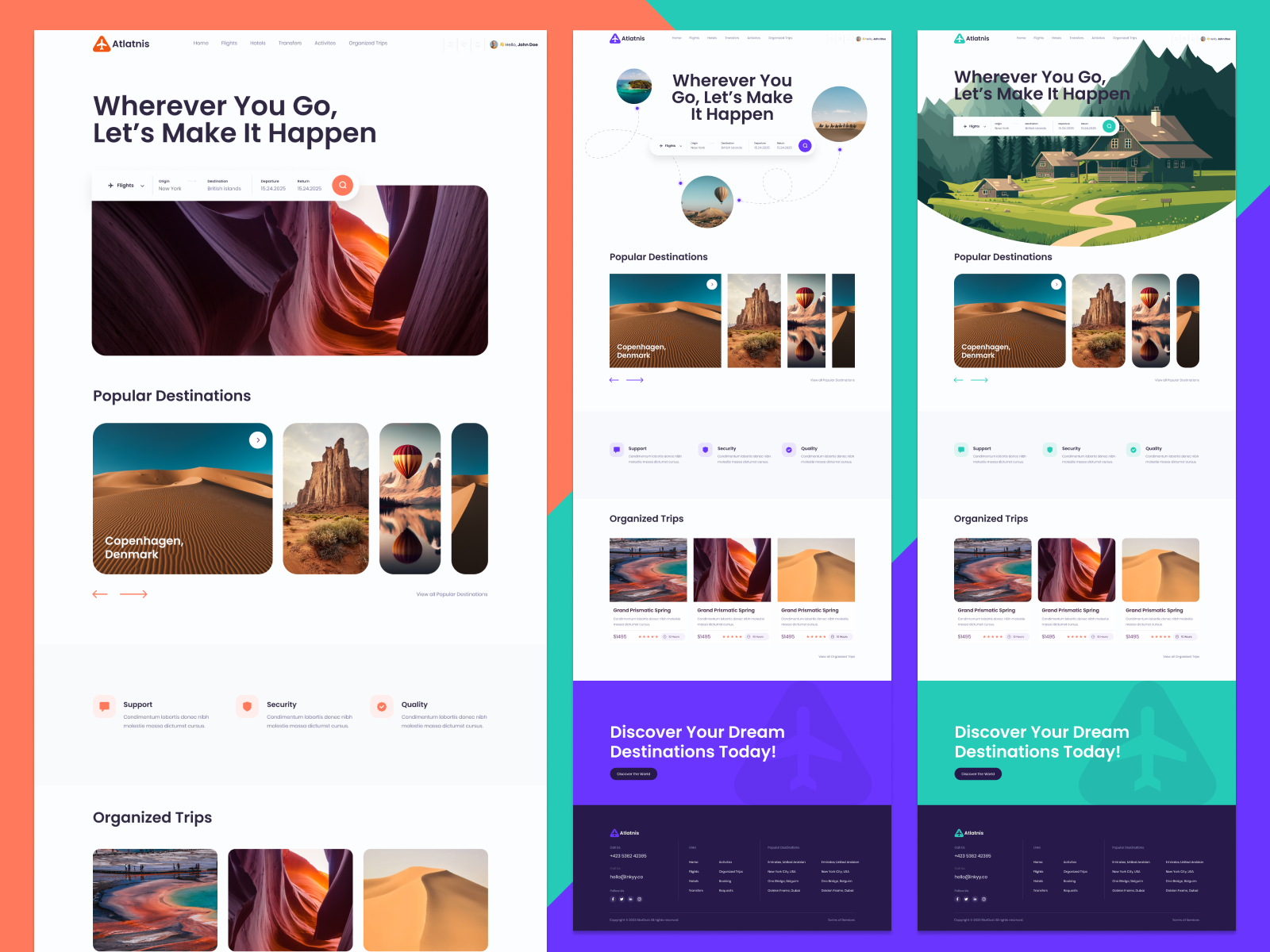 Travel Booking Figma Landing Page Template
